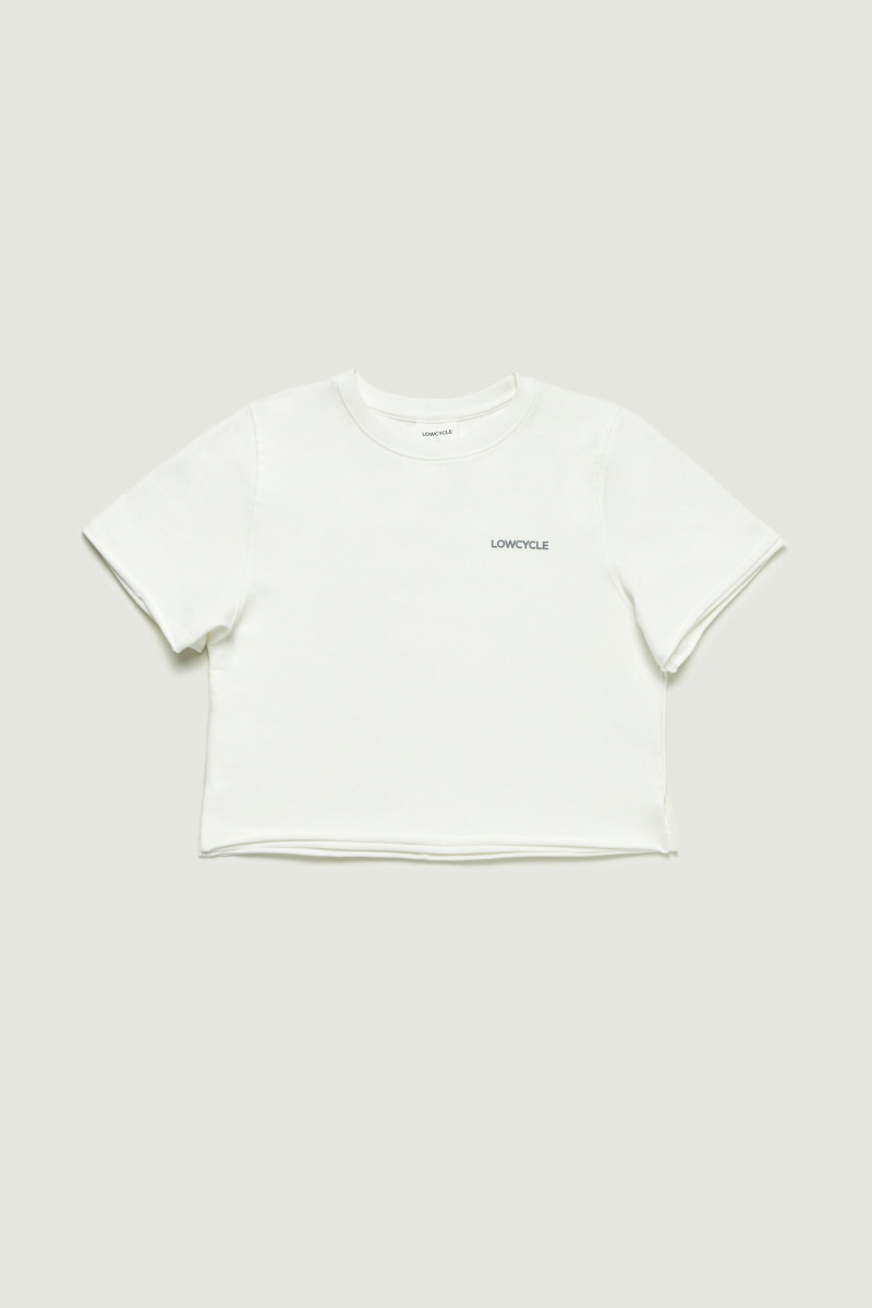 RECYCLE CP ZURRY WHITE CROPPED T-SHIRT