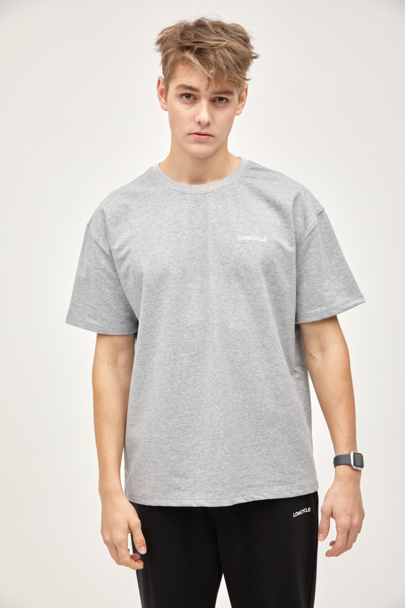 RECYCLE GRAY SHORT SLEEVED T-SHIRT